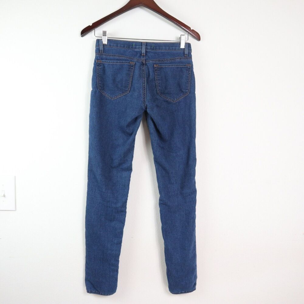 J Brand Size 25 Skinny Jeans Stretch Denim Medium Wash Sable Blue - Picture 5 of 9